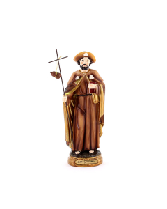 Statua San Giacomo Apostolo in resina 20 cm