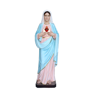 Statua Sacro Cuore di Maria in vetroresina 180 cm
