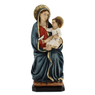 Statua Madonna di Montenero in resina colorata 30 cm