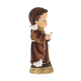 Statua San Francesco d'Assisi baby in resina 9,6 cm