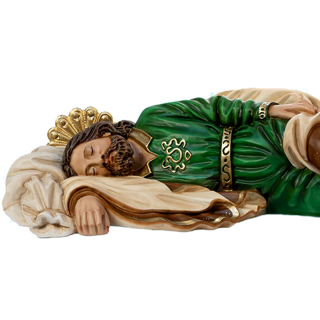 Statua San Giuseppe dormiente in resina dipinta 135 cm