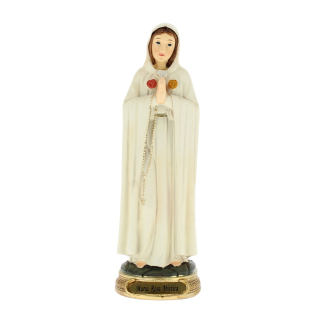 Statua Madonna Rosa Mistica in resina 19,5 cm