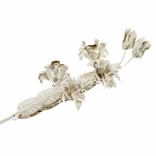 Giglio per statua in metallo argentato 20 cm