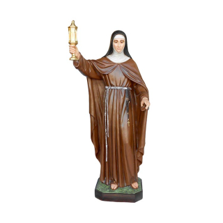 Statua Santa Chiara in vetroresina 165 cm
