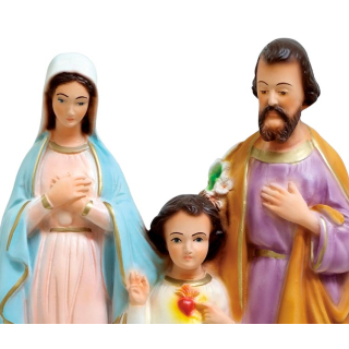 Statua Sacra Famiglia in resina 30 cm