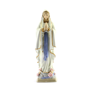 Statua Madonna di Lourdes in porcellana 22,5 cm