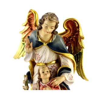 Statua San Raffaele Arcangelo in legno 22 cm