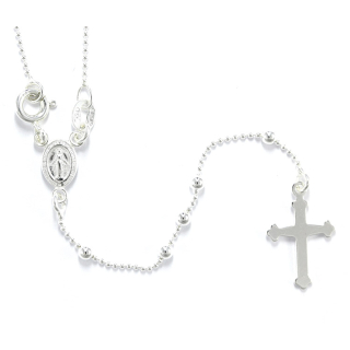 Rosary Lucid Pearl Silver 925°° Grain 3 mm