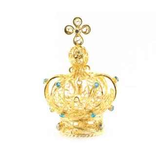 Corona per statua in metallo semplice 11 cm Diametro 4 cm