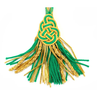 Cordone Croce Pettorale extra lusso verde