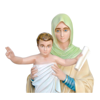 Statua Madonna Regina degli Apostoli in vetroresina 100 cm
