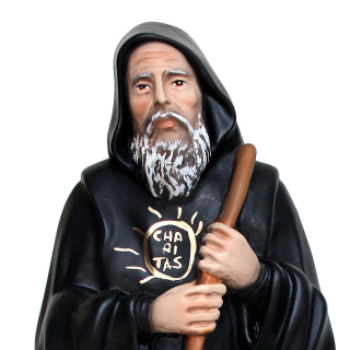Statua San Francesco di Paola in resina 33 cm